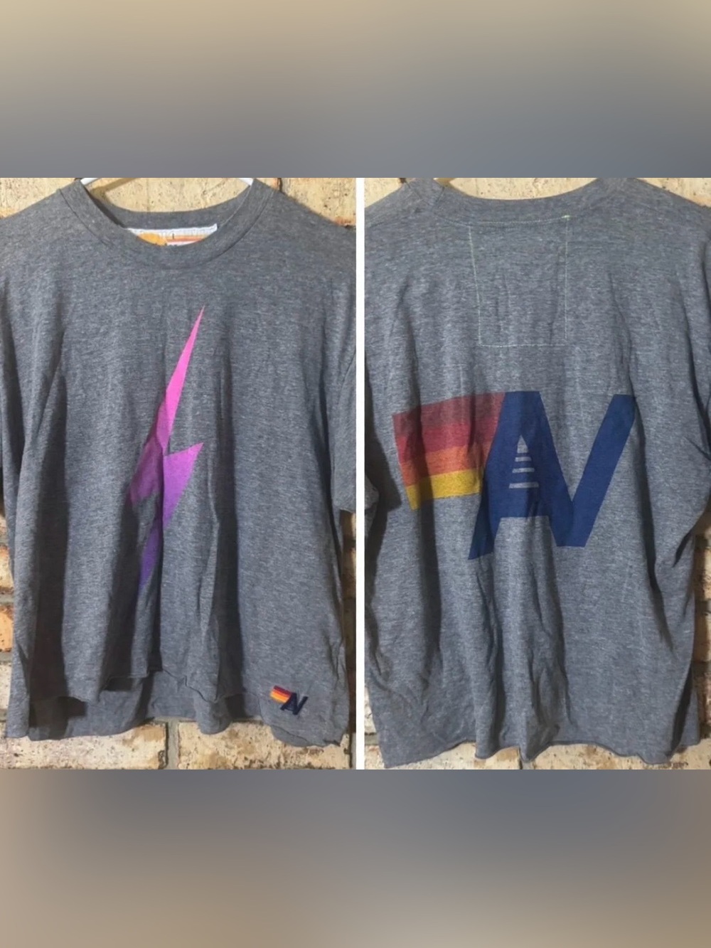 Aviator Nation Rare double sided tee L
